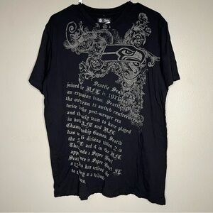 NWT Seattle Seahawks black Tshirt Large BM